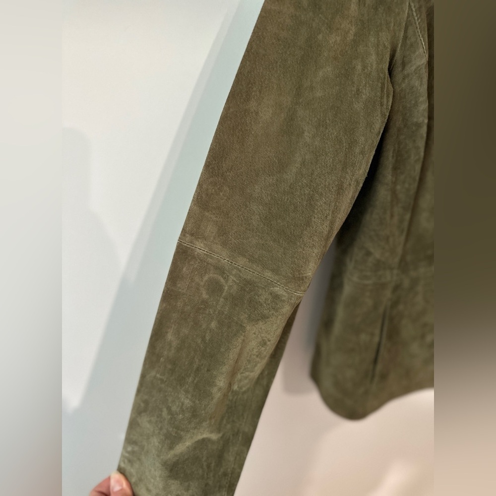 Vintage‎ 90s Olive Suede Jacket NEW WITH TAGS!! Size M - Picture 10 of 13